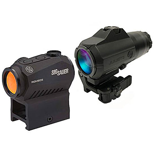 SIG SAUER ROMEO5 Gen 2 1x20mm Reflex Red Dot Sight and JULIET3 Micro 3x22mm Magnifier Combo Kit