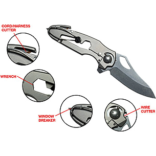 SureFire Delta Folding Blade Tactical Utility Knife w/ 3.37 SureFire Delta Folding Blade Tactical Utility Knife w/ 3.37