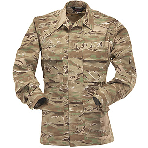 Tiger Desert Stripe BDU Tru-Spec 100% Jacket Rip-Stop Camo SPEC