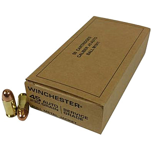 Winchester Military Service Grade Handgun Ammunition .45 ACP 230