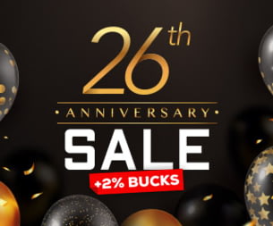 26th Anniversary: 12% OFF For All