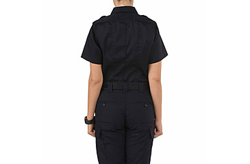 Image of 5.11 Tactical 61159 Womens B Class PDU Short Sleeve Shirt, Midnight Navy, Medium-Long