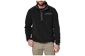 Image of 5.11 Tactical Apollo Tech Fleece Tech Shirt - Men's, Black, 2XL, 72124-019-2XL