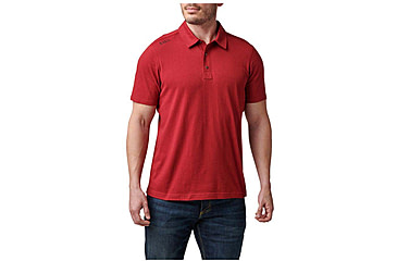 Image of 5.11 Tactical Archer Short Sleeve Polo - Mens, Cordovan Red, Large, 41241-520-L