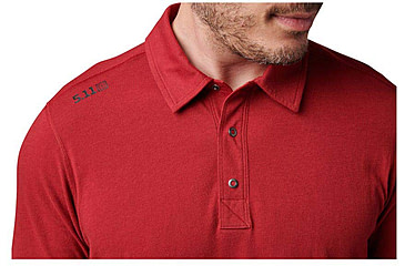 Image of 5.11 Tactical Archer Short Sleeve Polo - Mens, Cordovan Red, Large, 41241-520-L