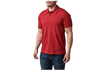 Image of 5.11 Tactical Archer Short Sleeve Polo - Men's, Cordovan Red, Large, 41241-520-L