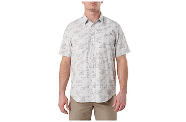 Image of 5.11 Tactical Crestline Camo Short Sleeve Shirt - Mens, Pebble, XS, 71377-257-XS