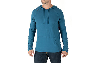 Image of 5.11 Tactical Cruiser Performance Long Sleeve Hoodie - Mens, Tidal, Medium, 72139-631-M