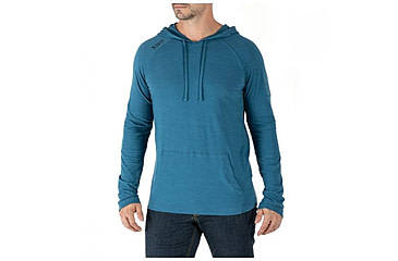 Image of 5.11 Tactical Cruiser Performance Long Sleeve Hoodie - Mens, Tidal, Small, 72139-631-S