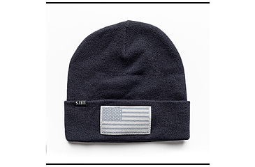 Image of 5.11 Tactical Cuffed Flag Bearer Beanie - Men's, Dark Navy, One Size, 89162-724-1SZ