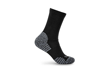 Image of 5.11 Tactical Duty Ready Ultra Crew Socks - Mens, 2 Pack, Black, M, 5-10046019M