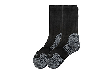 Image of 5.11 Tactical Duty Ready Ultra Crew Socks - Mens, 2 Pack, Black, M, 5-10046019M