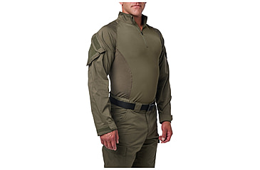 Image of 5.11 Tactical Flex-Tac TDU Rapid Long Sleeve Shirt - Men's, Ranger Green, Regular, 4XL, 72565-186-4XL-R