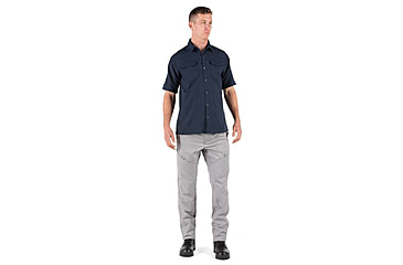 Image of 5.11 Tactical Freedom Flex Woven Short Sleeve Shirt - Men's, Peacoat, 2XL, 71340-787-2XL