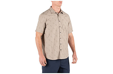 Image of 5.11 Tactical Life's a Breach Short Sleeve Shirt - Mens, Khaki, Extra Small 71385-055-XS