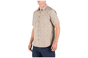 Image of 5.11 Tactical Life's a Breach Short Sleeve Shirt - Mens, Khaki, Extra Small 71385-055-XS