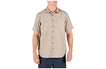 Image of 5.11 Tactical Life's a Breach Short Sleeve Shirt - Mens, Khaki, Extra Small 71385-055-XS