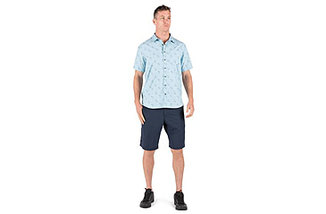 Image of 5.11 Tactical Life's a Breach Short Sleeve Shirt - Mens, Glacier Blue, Small 71385-680-S