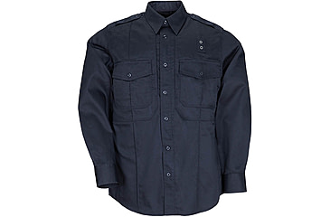 Image of 5.11 Tactical PDU Long Sleeve Twill Class B Shirt - Men's, Midnight Navy, MR, 72345-750-M-R