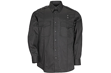 Image of 5.11 Tactical PDU Long Sleeve Twill Class A Shirt - Men's, Black, 2XLT, 72344-019-2XL-T
