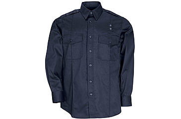 Image of 5.11 Tactical PDU Long Sleeve Twill Class A Shirt - Men's, Midnight Navy, 2XLR, 72344-750-2XL-R