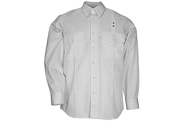 Image of 5.11 Tactical PDU Long Sleeve Twill Class A Shirt - Men's, White, 5XLT, 72344-010-5XL-T
