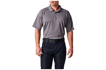 Image of 5.11 Tactical Performance Short Sleeve Polo - Men's, Storm, Small, Regular, 71049-092-S