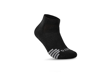 Image of 5.11 Tactical PT-R Plus Ankle Sock - Mens, 3 Pack, Black, M, 5-10048019M