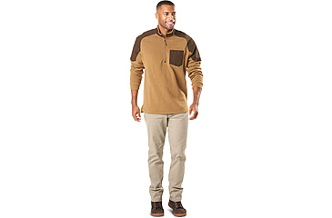 Image of 5.11 Tactical Radar Fleece 1/2 Zip, Kangaroo - 72102-134-2XL