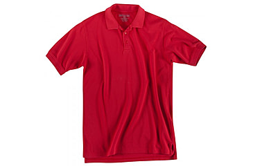 Image of 5.11 Tactical Short Sleeve Utility Polo, Range Red, L 41180-477-L