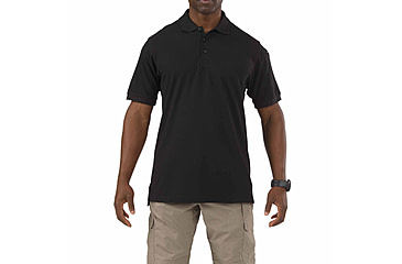 Image of 5.11 Tactical Short Sleeve Utility Polo Shirt - Men's, Black, L, 41180-019-L