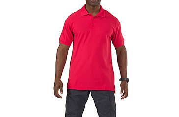 Image of 5.11 Tactical Short Sleeve Utility Polo Shirt - Men's, Range Red, L, 41180-477-L