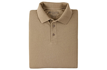 Image of 5.11 Tactical Short Sleeve Utility Polo Shirt - Silver Tan, Size  Large Tall 41180T-160-L