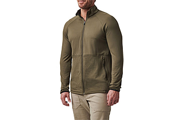 Image of 5.11 Tactical Stratos Full Zip Jacket - Men's, Ranger Green, Medium, 72244-186-M