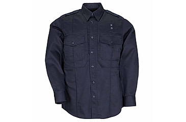 Image of 5.11 Tactical Taclite PDU Long Sleeve Class B Shirt - Men's, Dark Navy, 2XLR, 72366-724-2XL-R