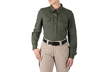 Image of 5.11 Tactical Stryke Long Sleeve Shirt - Women's, TDU Green, M, 62404-190-M