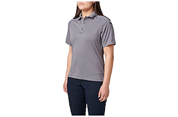 Image of 5.11 Tactical Performance Short Sleeve Polo - Women's, Storm, Large, 61165-092-L