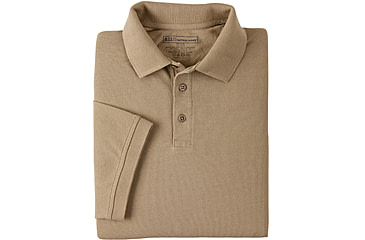 Image of 5.11 Tactical Professional Short Sleeve Polo - Men's, 2XL, Tall, Silver Tan, 41060T-160-2XL