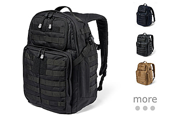 Image of 5.11 Tactical Rush24 2.0 Backpack 37l, Black, Dark Navy, Double Tap, Kangaroo, Multicam, Ranger Green