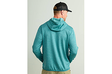 Image of HUK Performance Fishing Cold Front Hoodie - Men's, Storm Blue Hthr, Small, H1300093-540-S