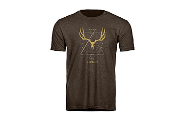 Image of Leupold Buck Skull T-Shirts - Men's, Espresso, Extra Large, 184156