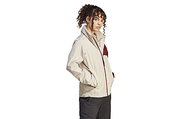 Image of Adidas Terrex Multi Rain Rdy Two-Layer Rain Jacket - Womens, Wonder Beige/Shadow Red, Small, IP3839-S