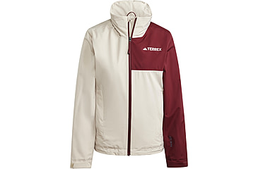 Image of Adidas Terrex Multi Rain Rdy Two-Layer Rain Jacket - Womens, Wonder Beige/Shadow Red, Small, IP3839-S