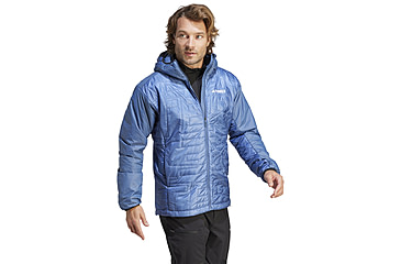 Image of Adidas Terrex Xperior Varilite PrimaLoft Hooded Jacket - Mens, Wonder Steel, Small, IB4232-S