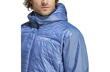 Image of Adidas Terrex Xperior Varilite PrimaLoft Hooded Jacket - Mens, Wonder Steel, Small, IB4232-S
