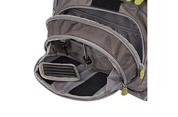 Image of Allen Boulder Creek Fly Fishing Chest Pack, Fits up to 6 Tackle/Fly Boxes, Gray/Lime, 6353