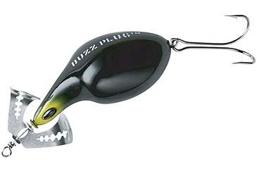 Image of Arbogast Buzz Plug Jr. Topwater Buzz Bait, 2 3/8in, 5/8 oz, Floating, Black, G935-02