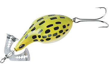 Image of Arbogast Buzz Plug Jr. Topwater Buzz Bait, 2 3/8in, 5/8 oz, Floating, Frog/White Belly, G935-06