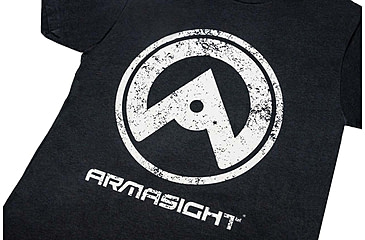 Image of Armasight Vintage Logo T-Shirt, Graphite Black, Large, AATSVINLXX
