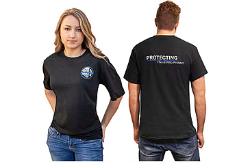Image of ASP Blue Line T-shirt, Sport Tek, Small, Black, 09606